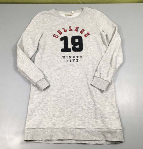 Robe m.l sweat gris chiné College, 19 relief, moins cher chez Petit Kiwi