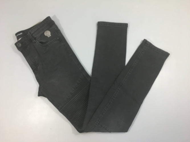 Jeans super skinny noir surpiqures, moins cher chez Petit Kiwi