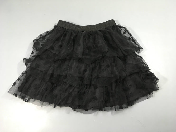 Jupe tulle noire toiles araignées, Halloween, moins cher chez Petit Kiwi