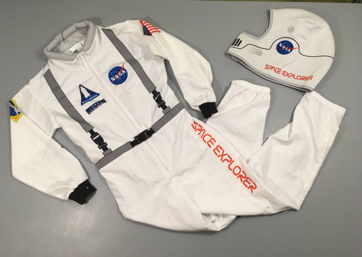 Déguisement astronaute + casque, moins cher chez Petit Kiwi