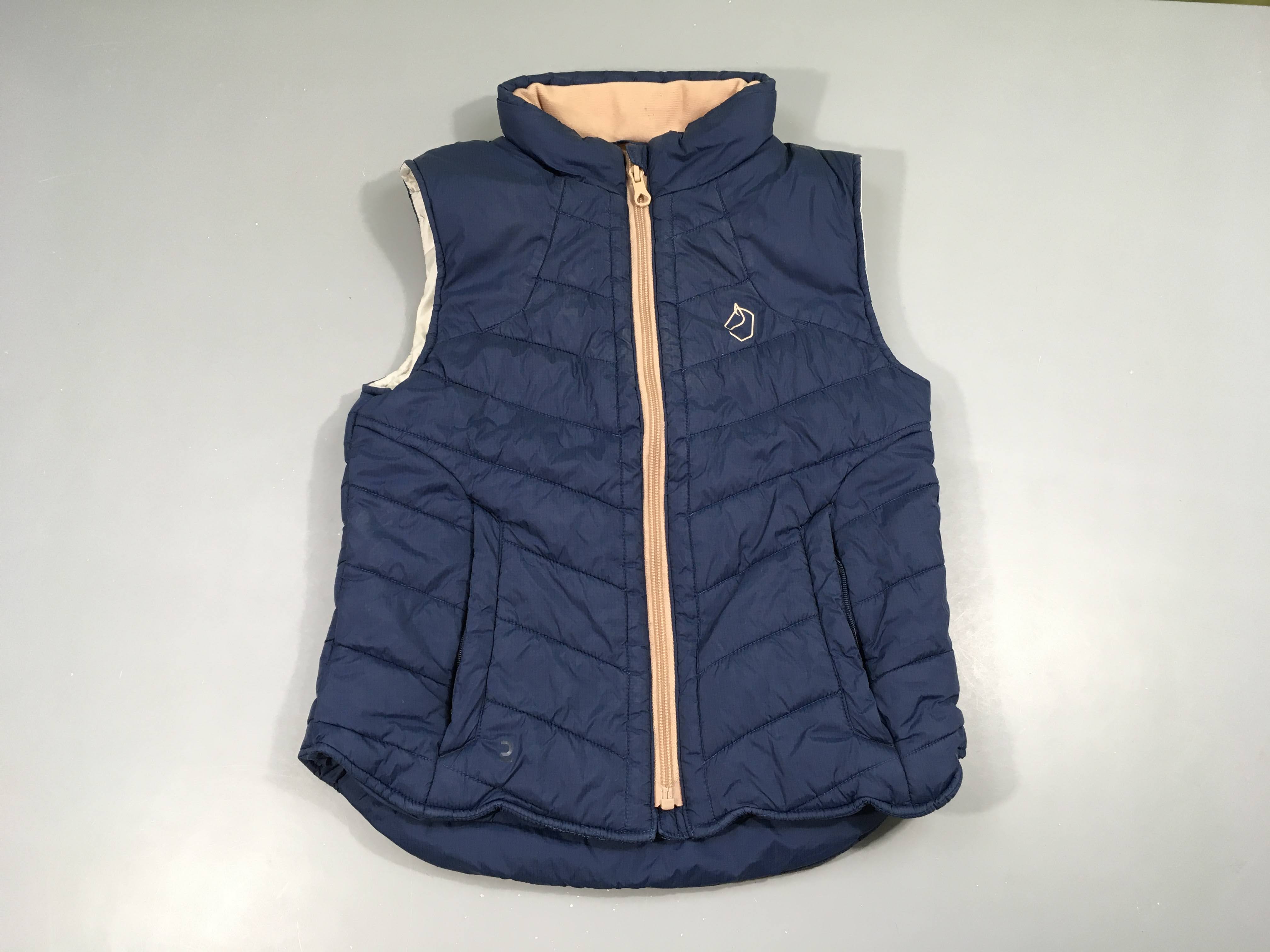 Bodywarmer bleu/beige