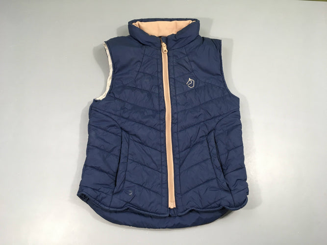 Bodywarmer bleu/beige, moins cher chez Petit Kiwi