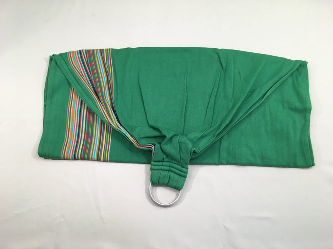 BB-Sling écharpe de portage sans noeud tissée vert - Babylonia, moins cher chez Petit Kiwi