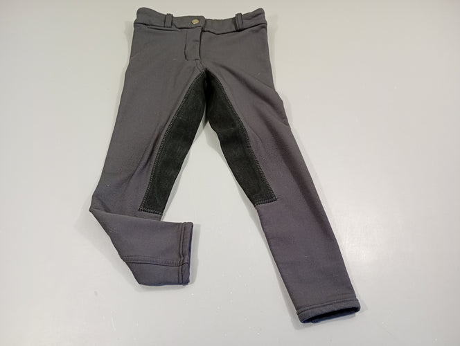 Pantalon d'équitation bi- matière noir, moins cher chez Petit Kiwi
