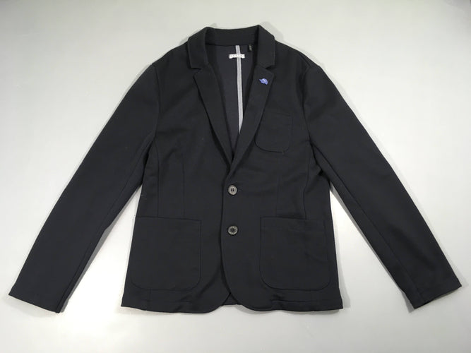 Veste blazer molleton noir, moins cher chez Petit Kiwi