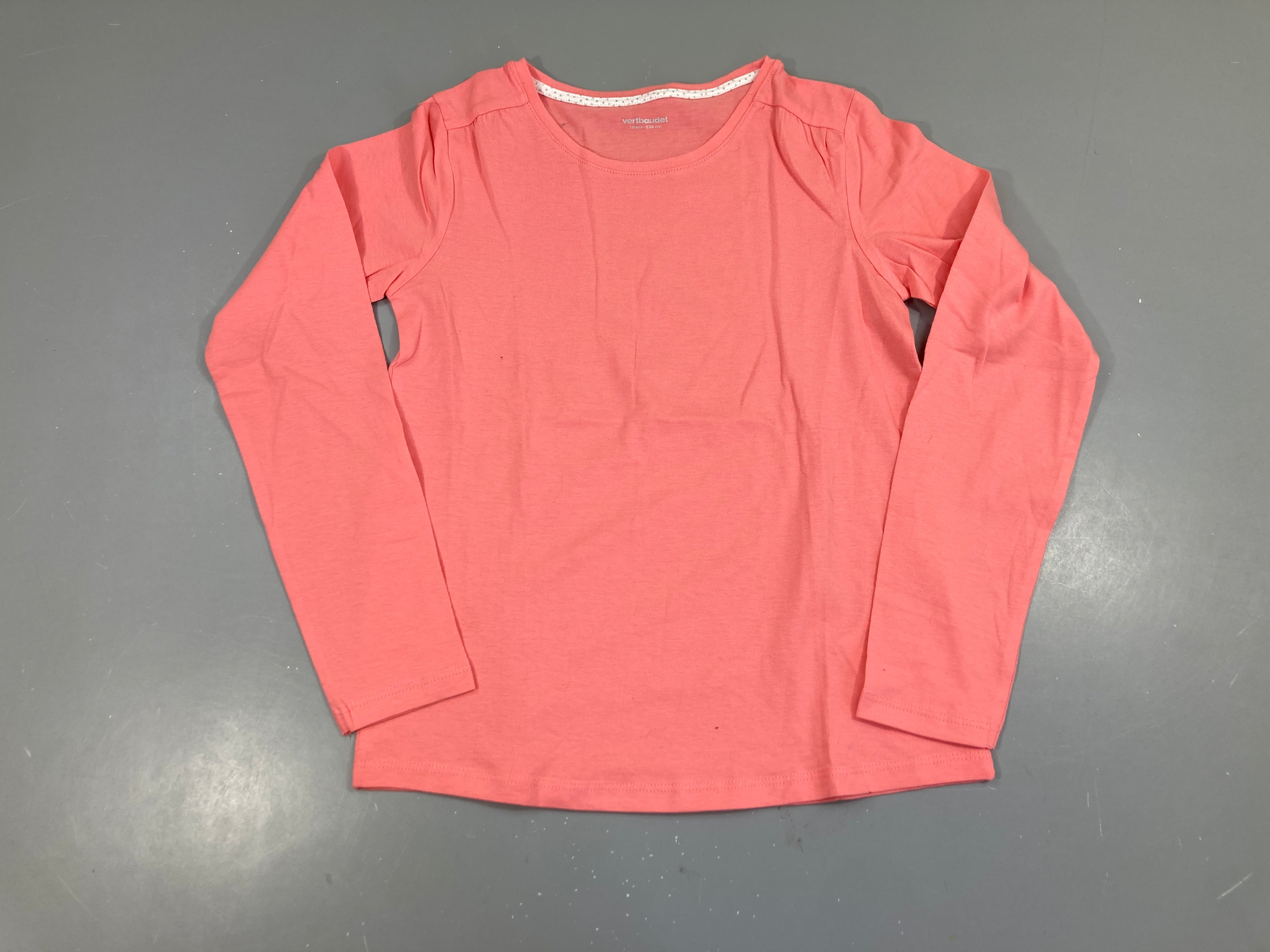 T-shirt m.l rose flammé