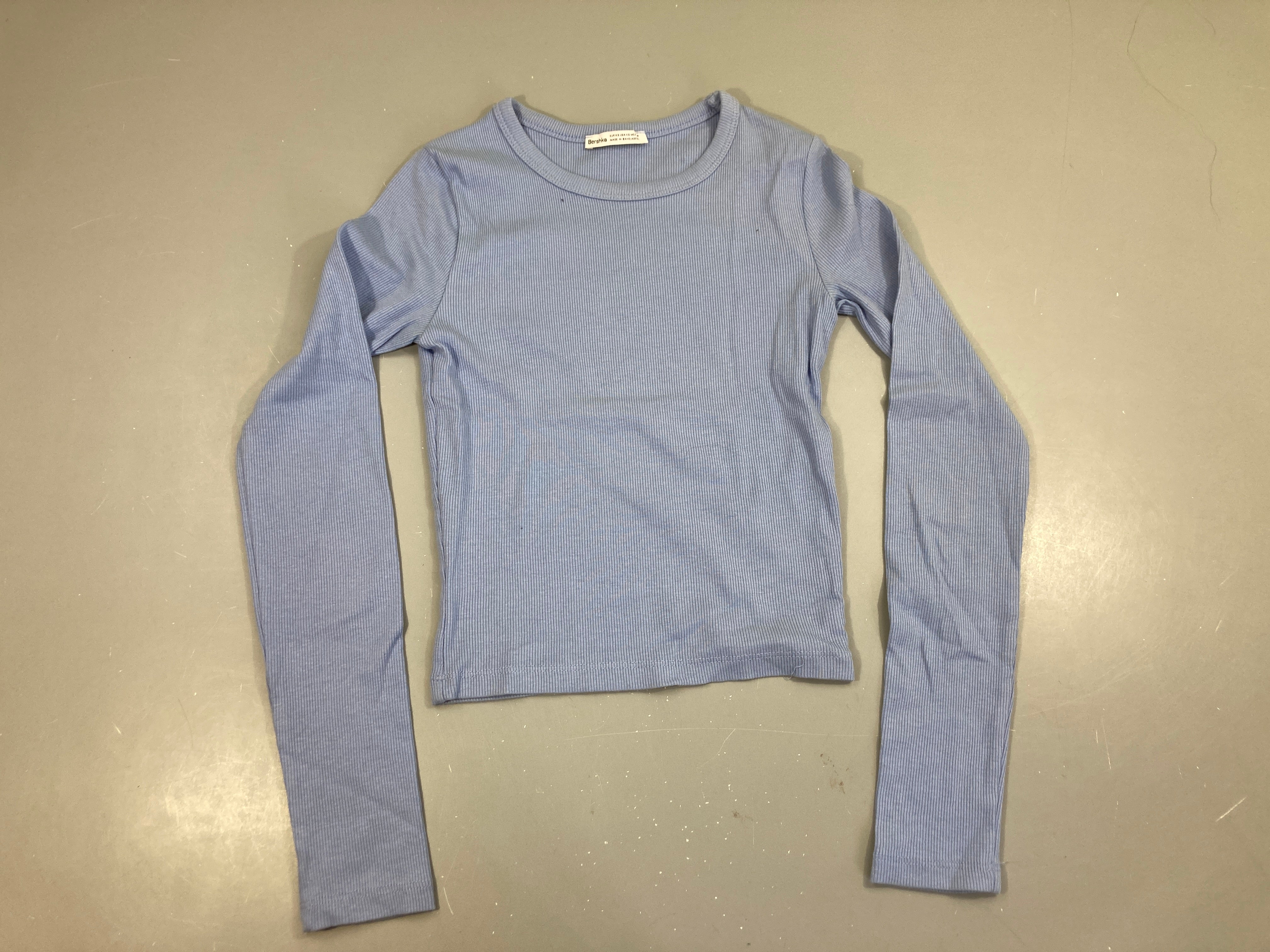 T-shirt m.l côtes bleu