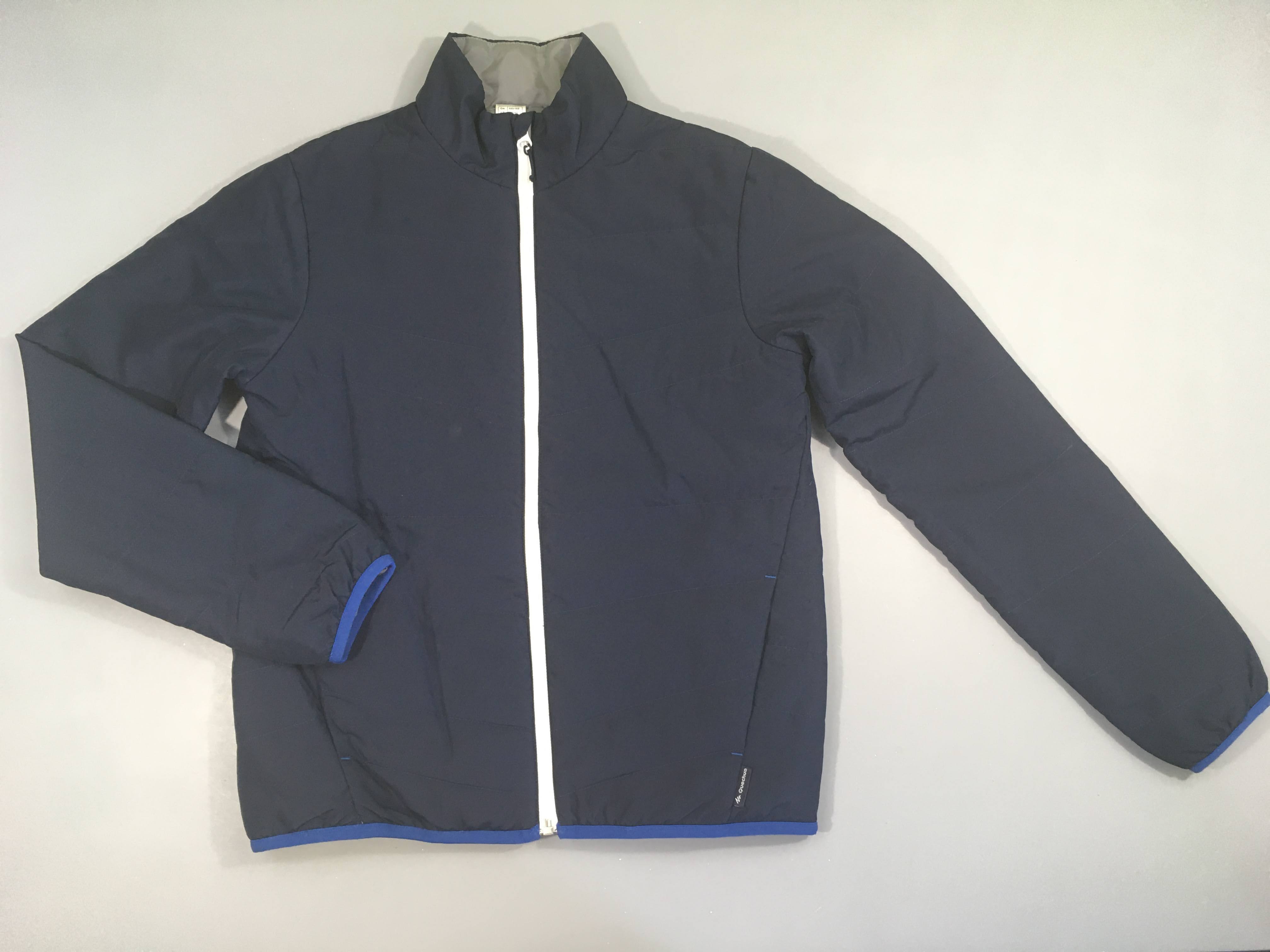 Doudoune light zippée bleu foncé