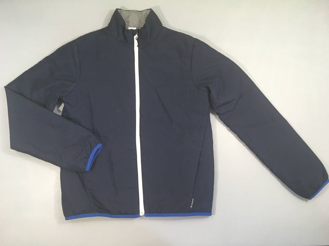 Doudoune light zippée bleu foncé, moins cher chez Petit Kiwi