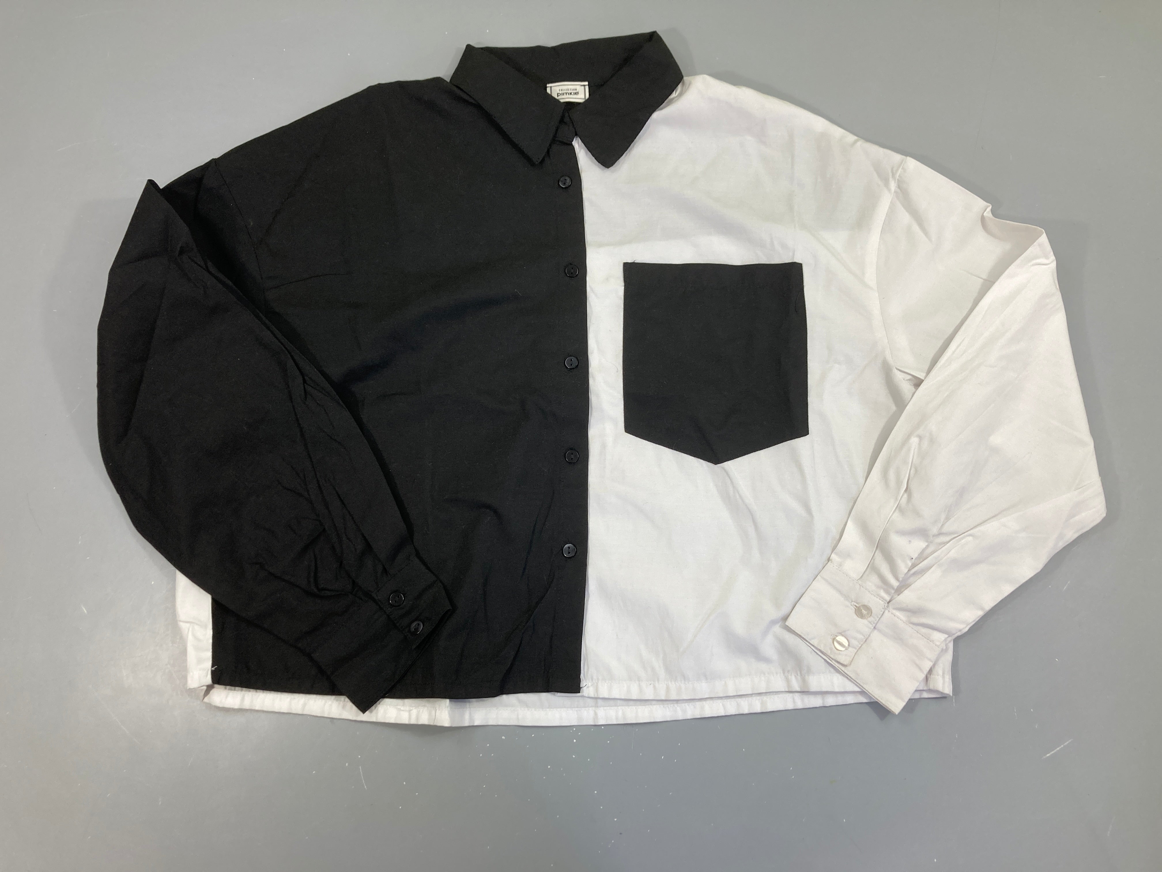 Chemisier m.l noir/blanc, Pimkie