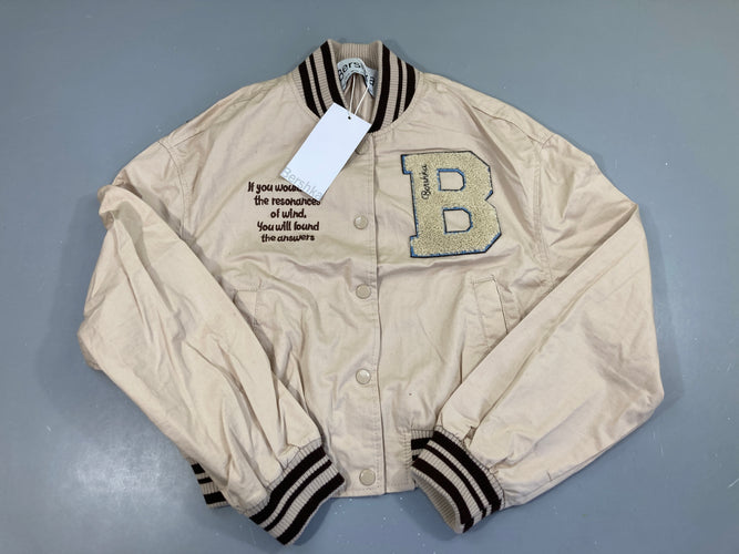NEUF Veste blouson bomber sand beige, moins cher chez Petit Kiwi