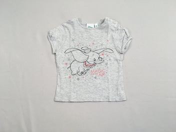 T-shirt m.c gris chiné Dumbo