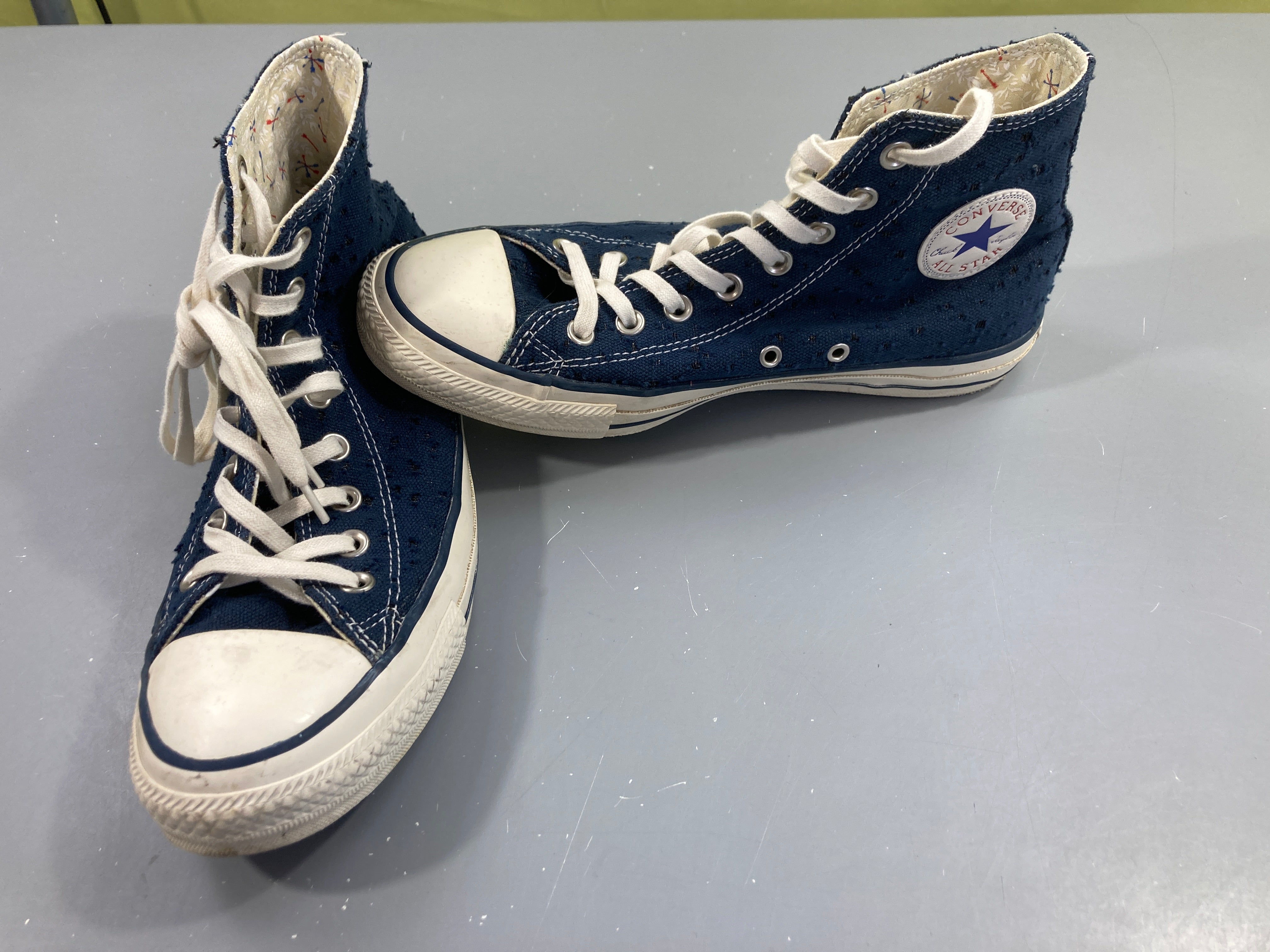 Baskets montantes toile Converse bleu foncé, 40