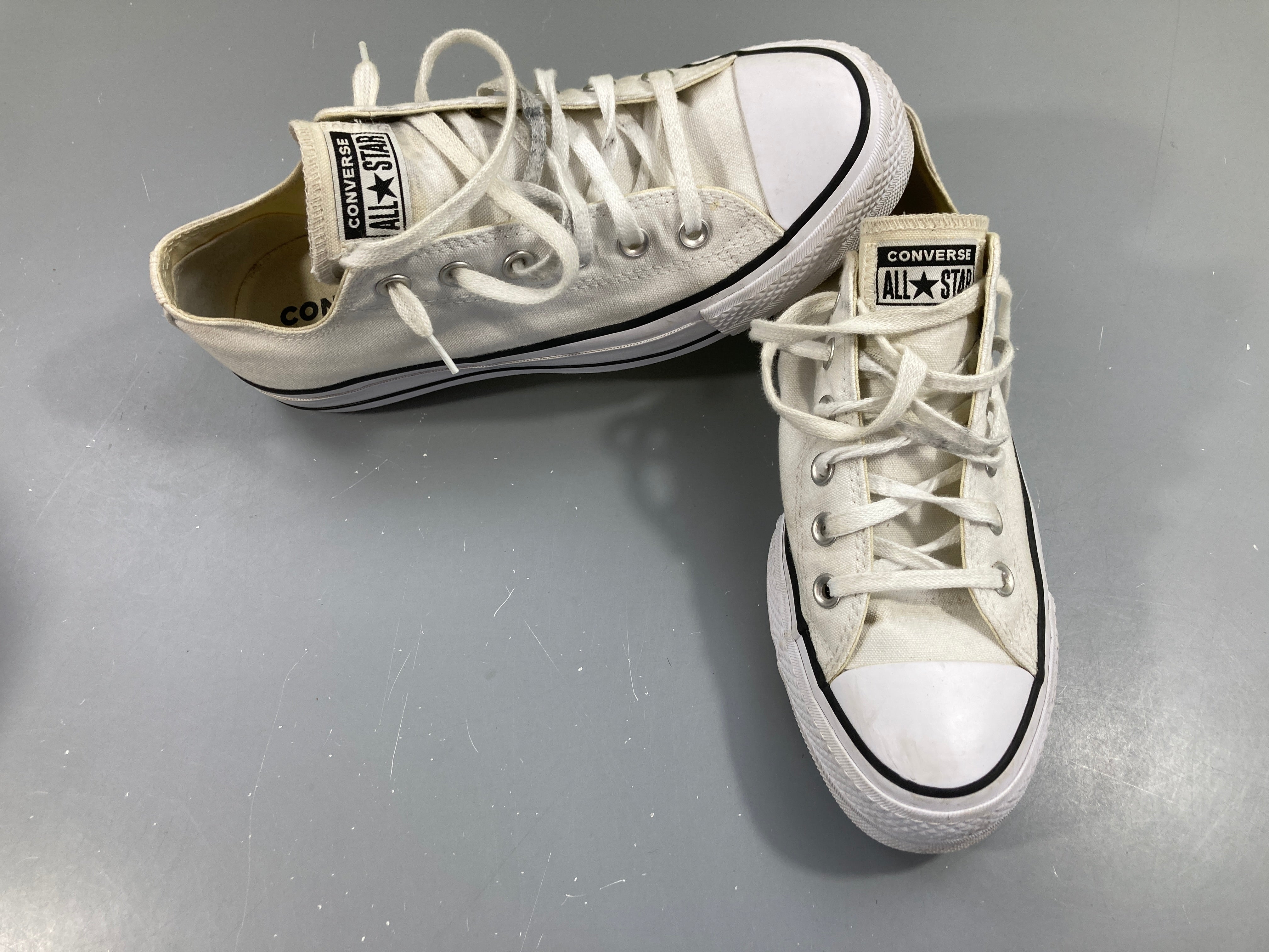 Baskets basses tole blanches Converse, 39,5