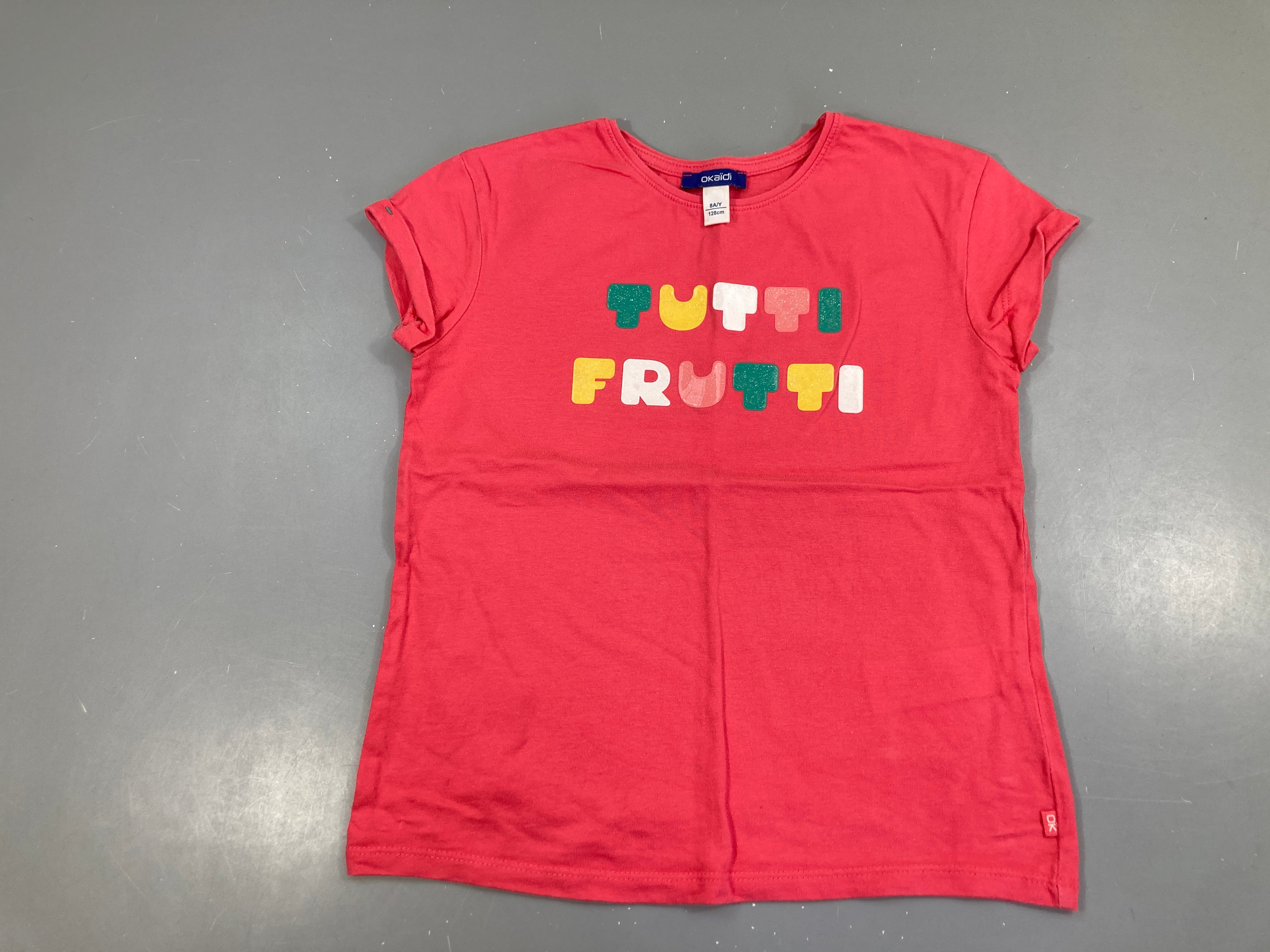 T-shirt m.c rose Tutti frutti