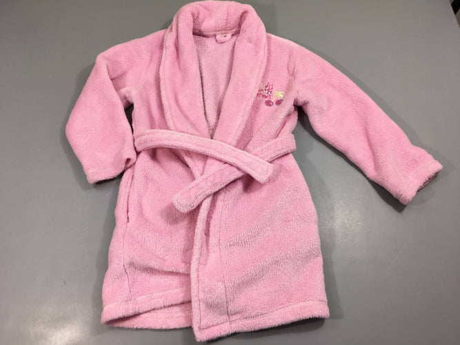 Peignoir polar rose, moins cher chez Petit Kiwi