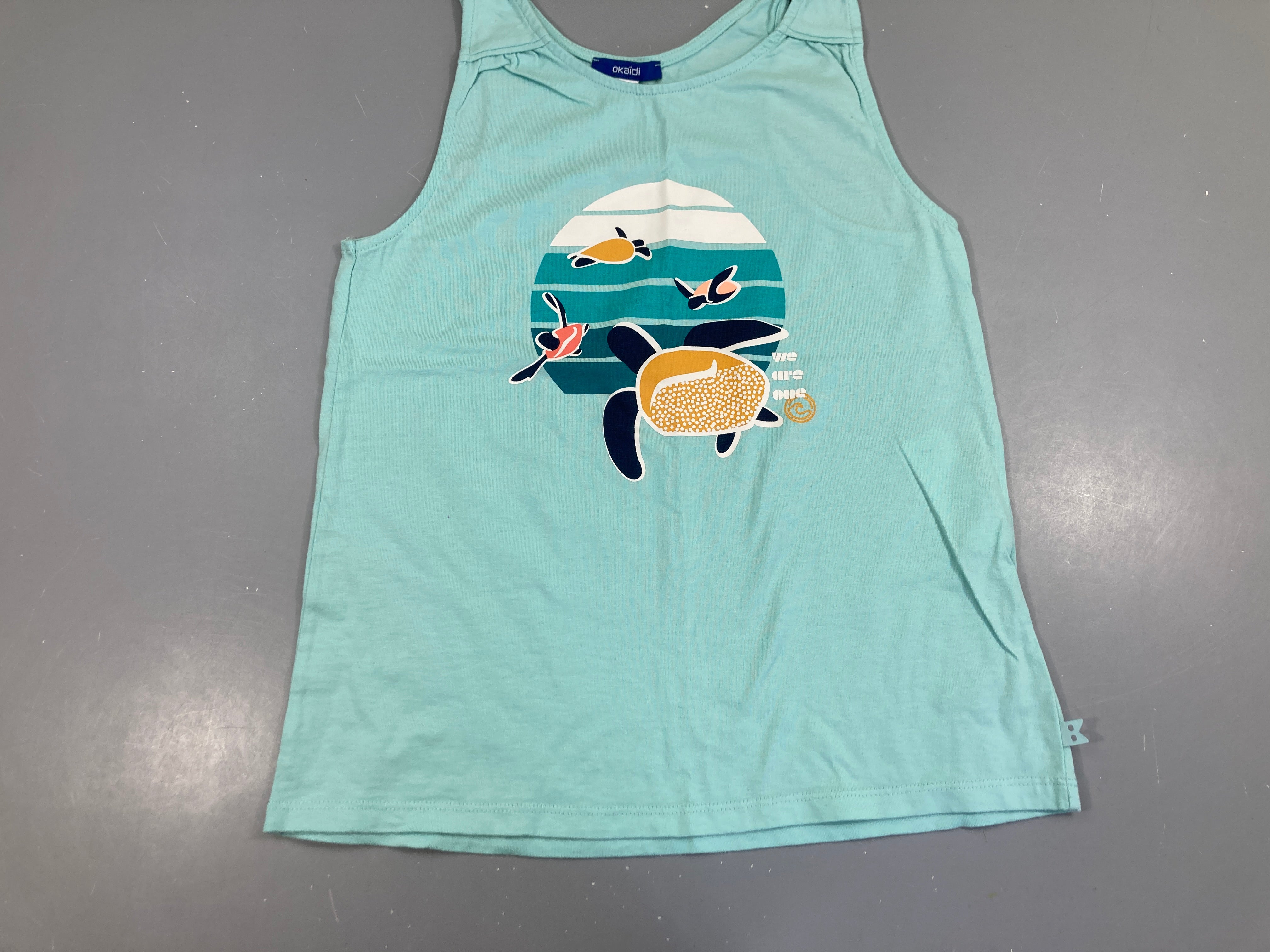 T-shirt s.m bleu clair tortues