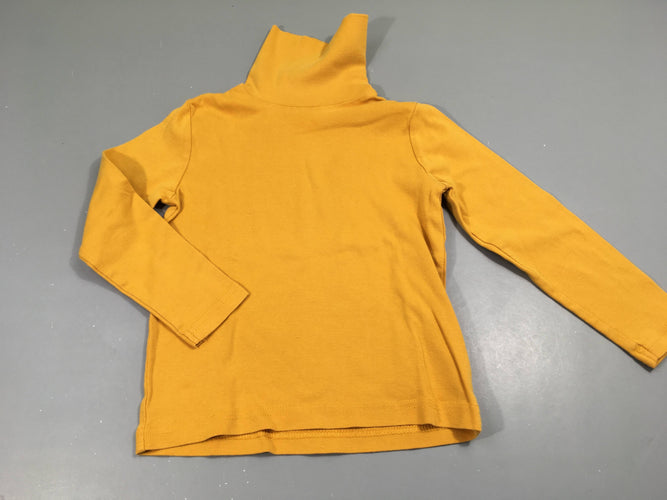 T-Shirt m.l col roulé moutarde, moins cher chez Petit Kiwi
