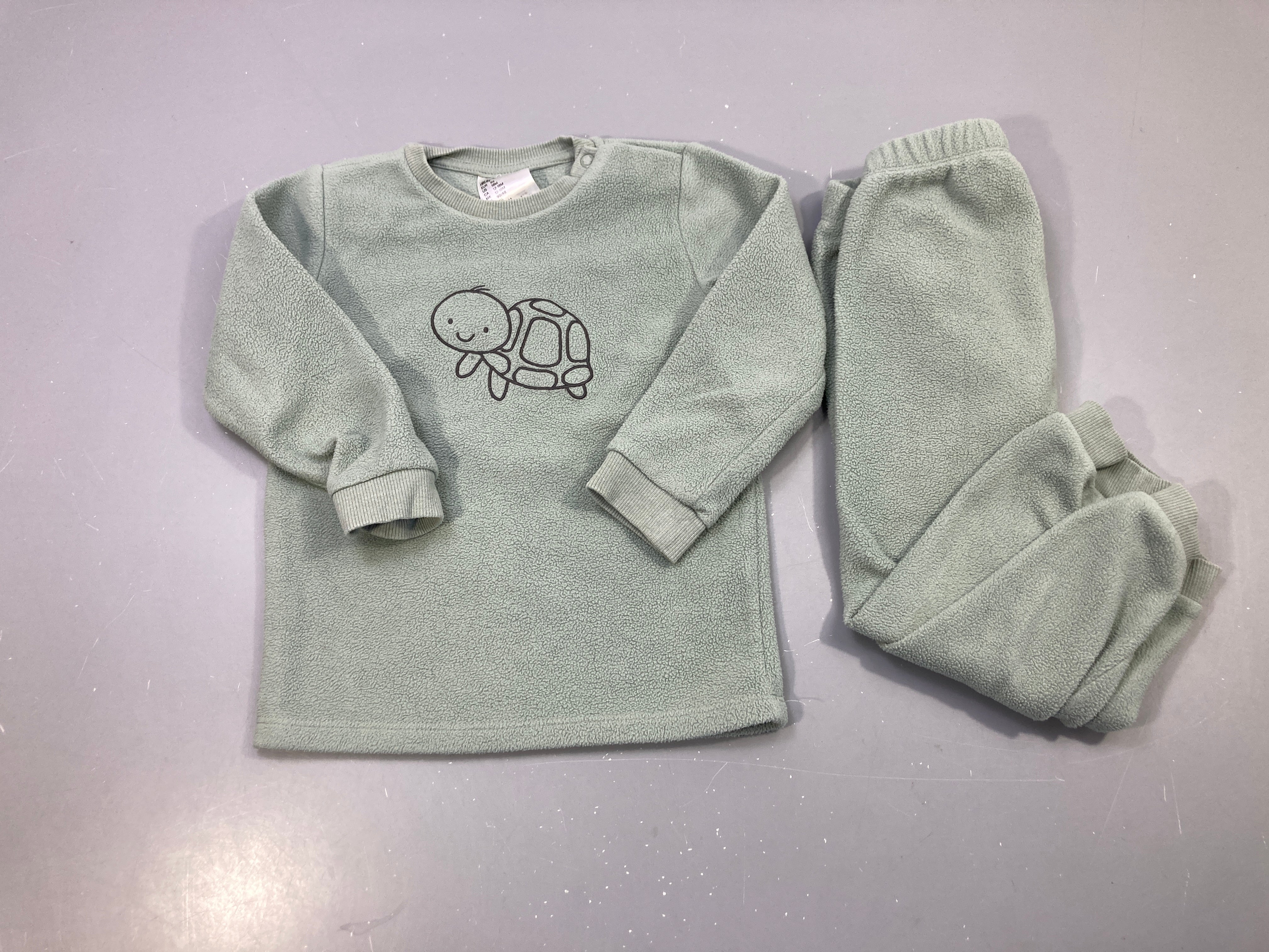Pyjama menthe tortue et pantalon