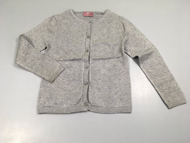 Gilet gris clair coton, moins cher chez Petit Kiwi