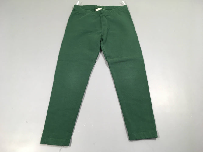 Legging molleton vert foncé, moins cher chez Petit Kiwi