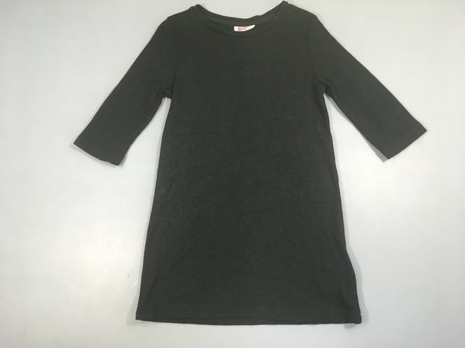 Robe m.l jersey noire irisé Léger accroc avant, moins cher chez Petit Kiwi