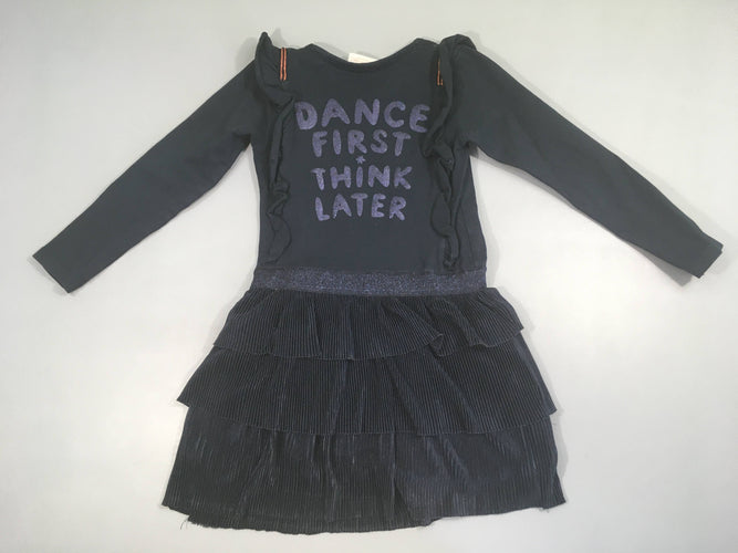 Robe m.l bleu foncé Boogie volants bas Jubel, moins cher chez Petit Kiwi