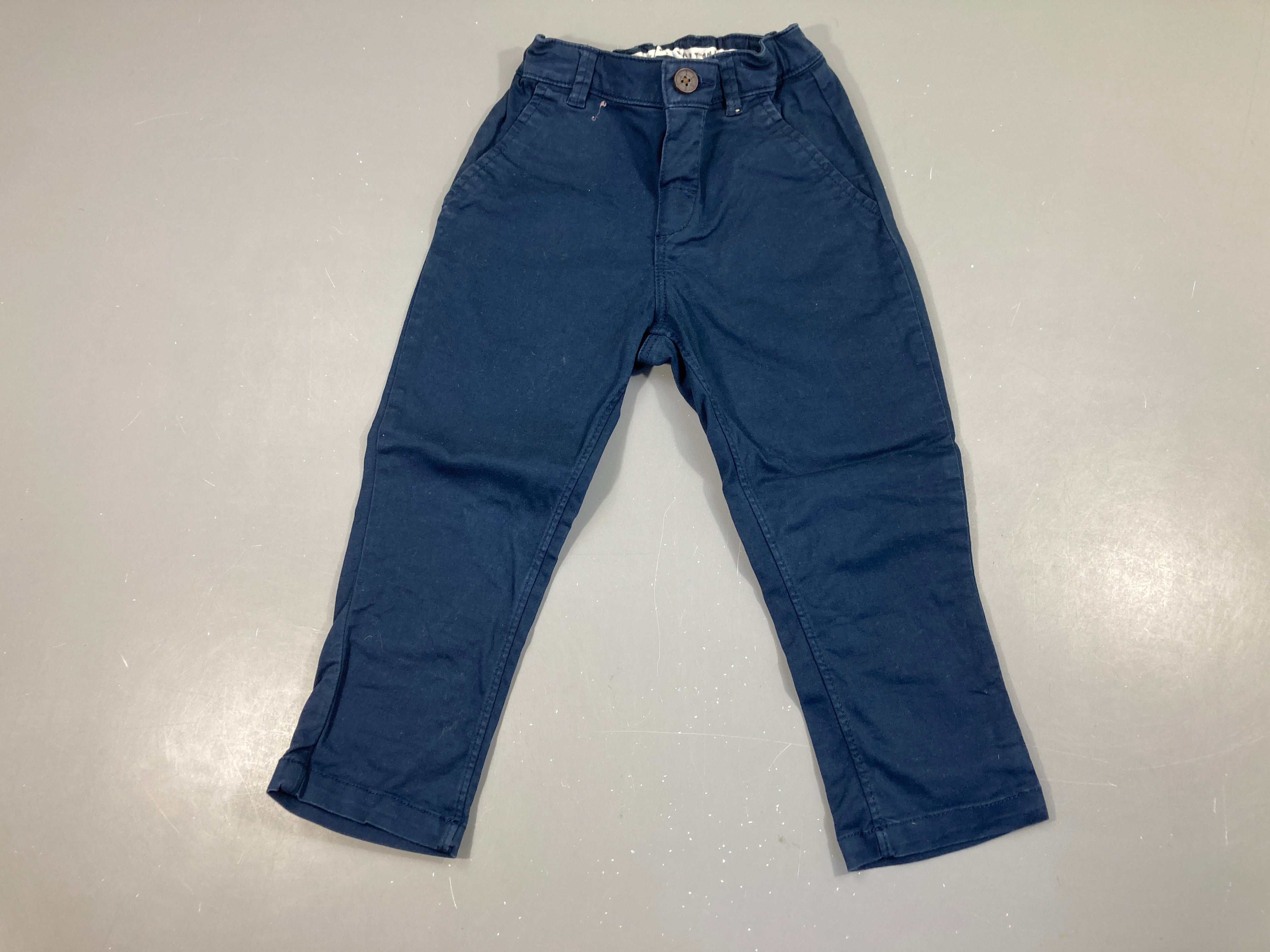 Pantalon chino coton bleu marine