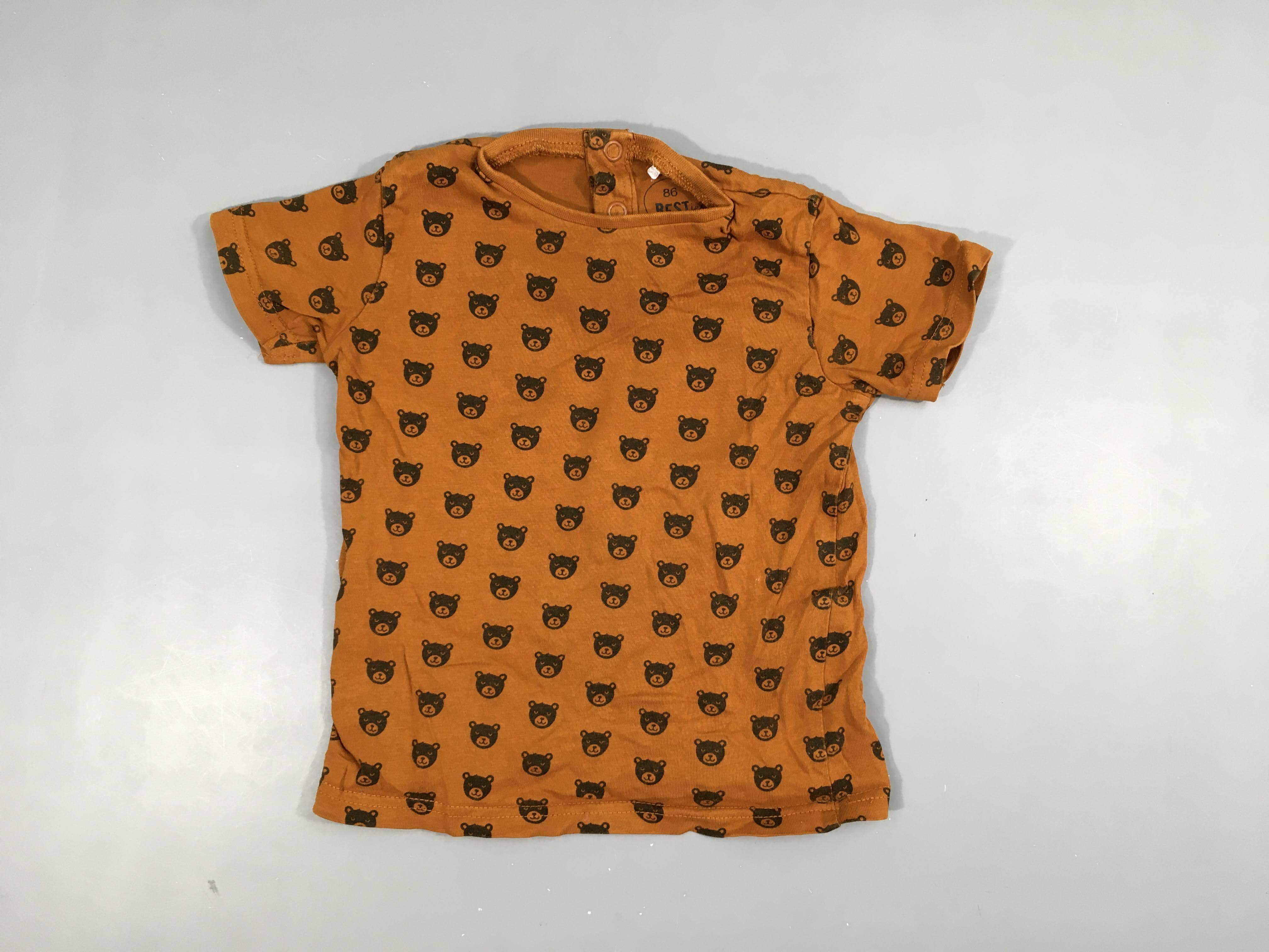 T-shirt m.c rouille ours