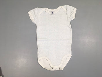 Body m.c blanc rayé bleu clair