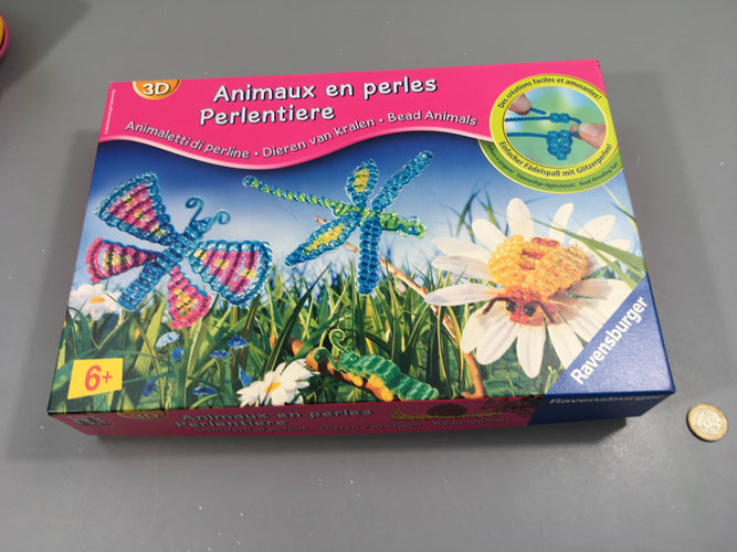 Animaux en perles 3D, +6a, 3  couleurs de fil au lieu de 4, moins cher chez Petit Kiwi