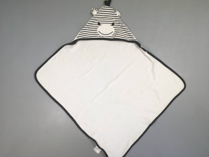 Petite cape de bain zèbre, moins cher chez Petit Kiwi