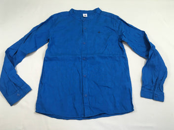 Chemise m.l 100% lin bleu