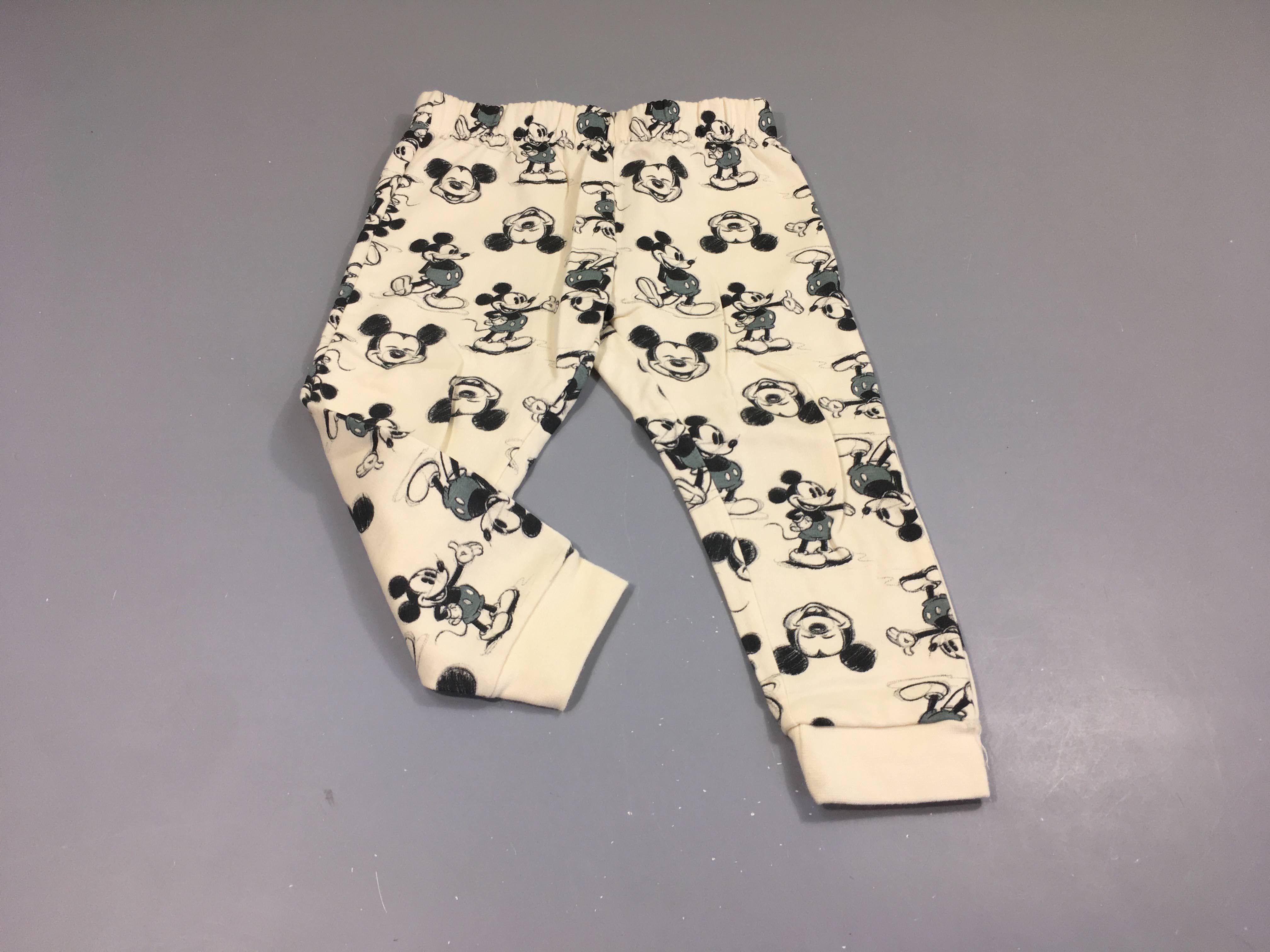 Pantalon de training blanc cassé Mickey