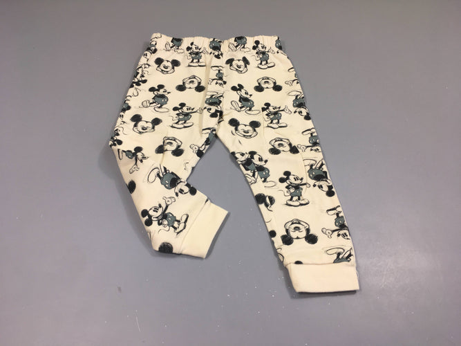 Pantalon de training blanc cassé Mickey, moins cher chez Petit Kiwi
