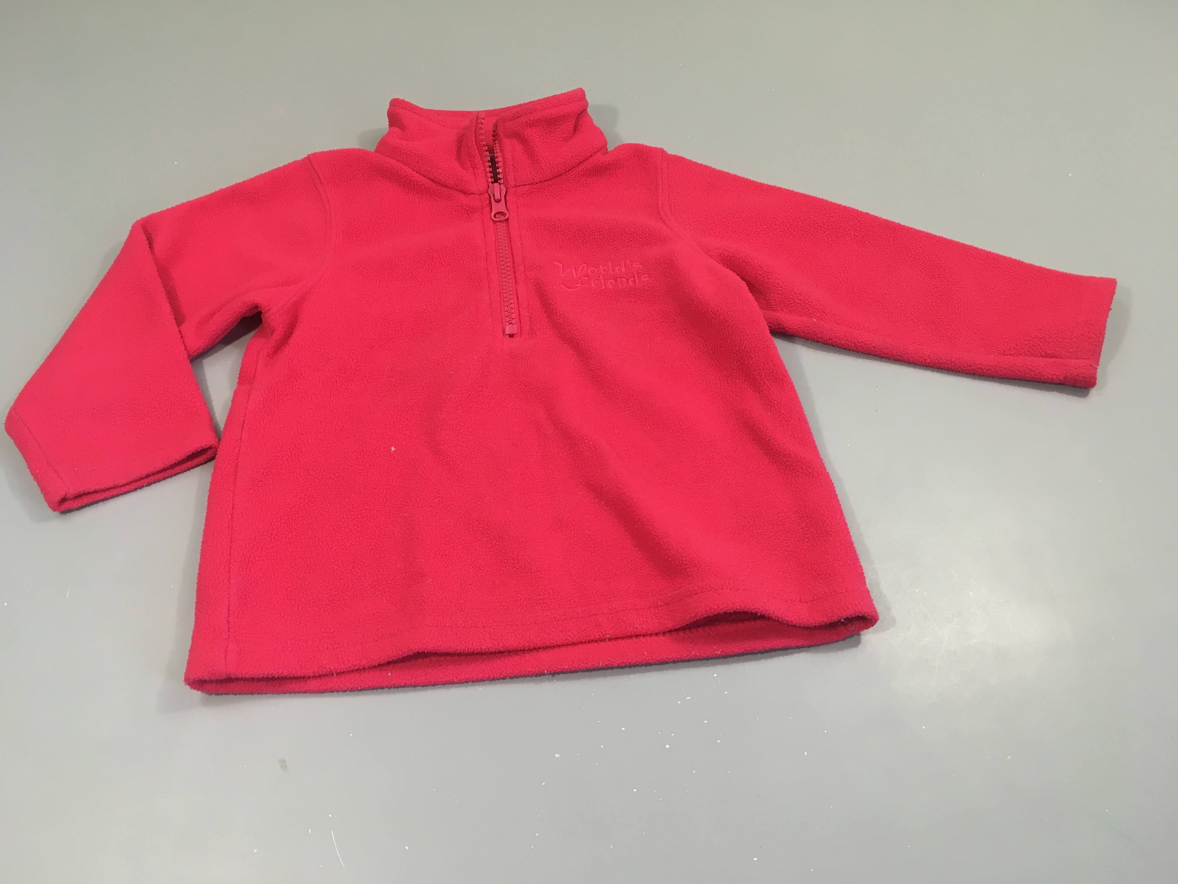Polar fuchsia zip col