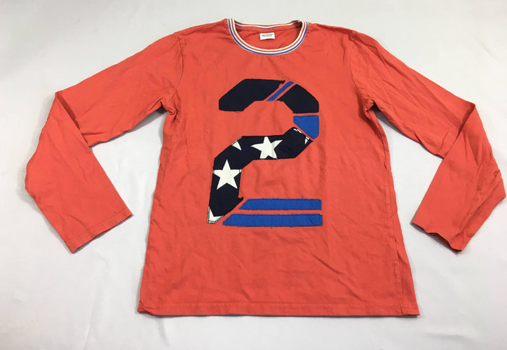 T-shirt m.l orange 2, bouloché, moins cher chez Petit Kiwi