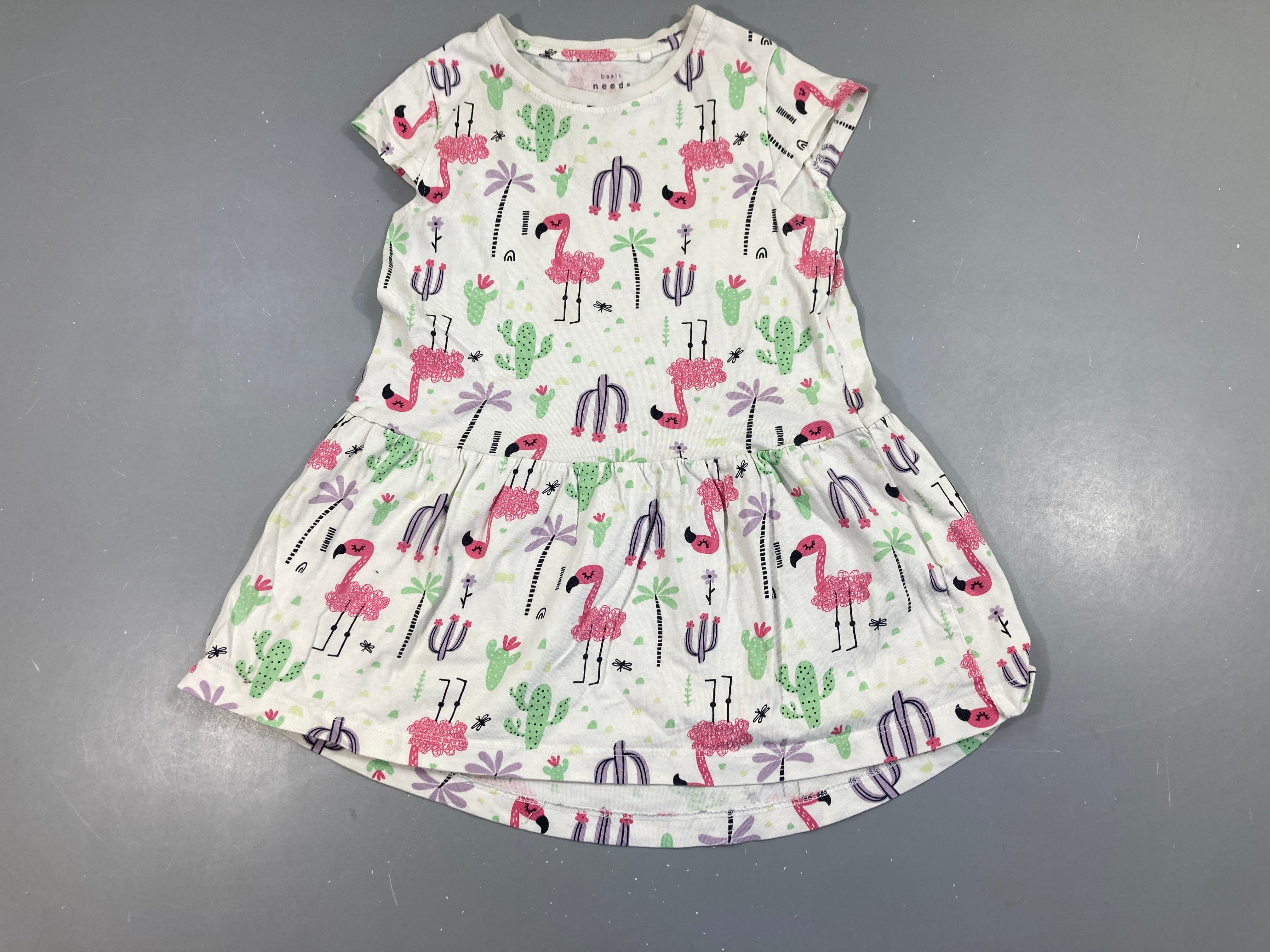 Robe m.c jersey blanc cactus