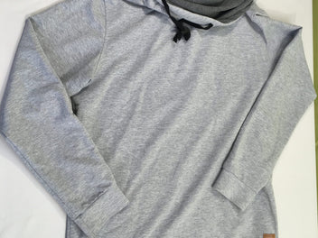 Sweat gris chiné col Snood, Tony Cooper, taille XXL