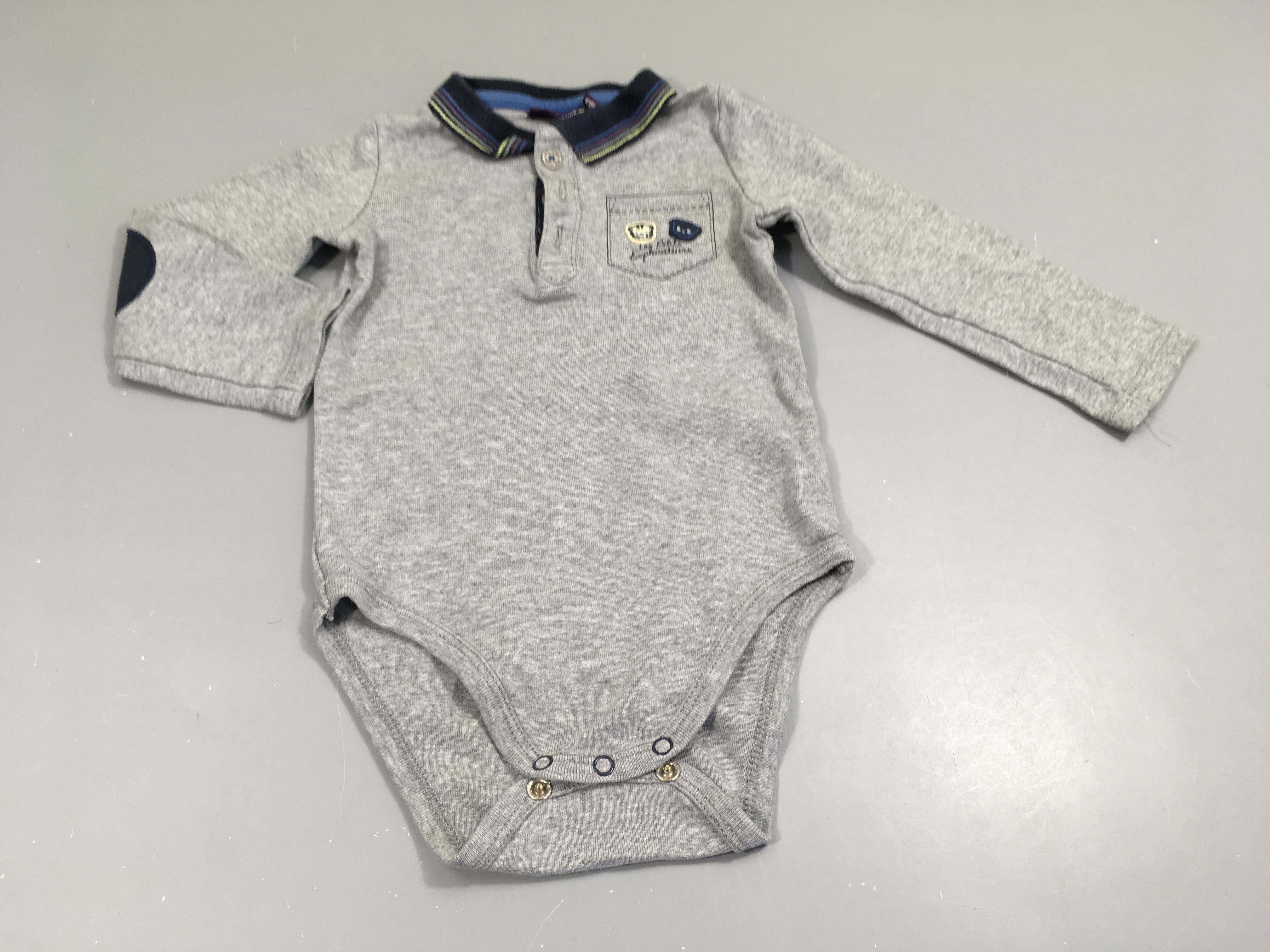 Body m.l gris col polo