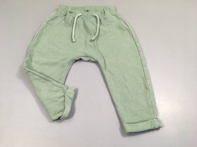Pantalon de training à revers menthe, moins cher chez Petit Kiwi