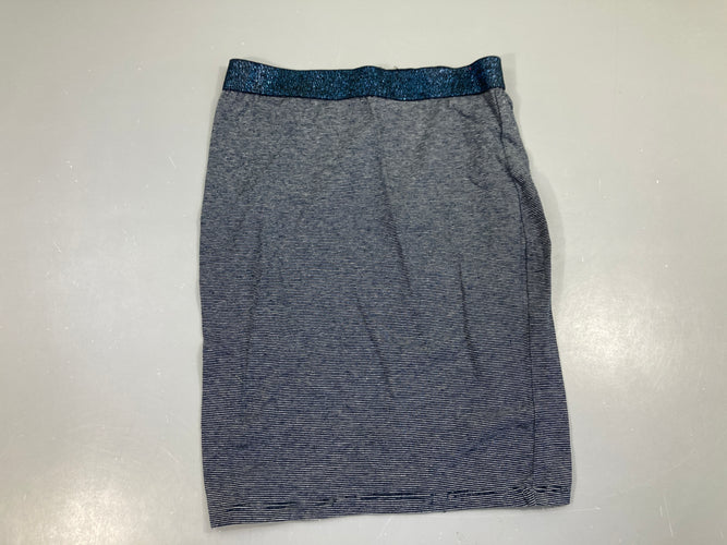 Jupe jersey ayé bleu foncé ceinture pailletée, moins cher chez Petit Kiwi