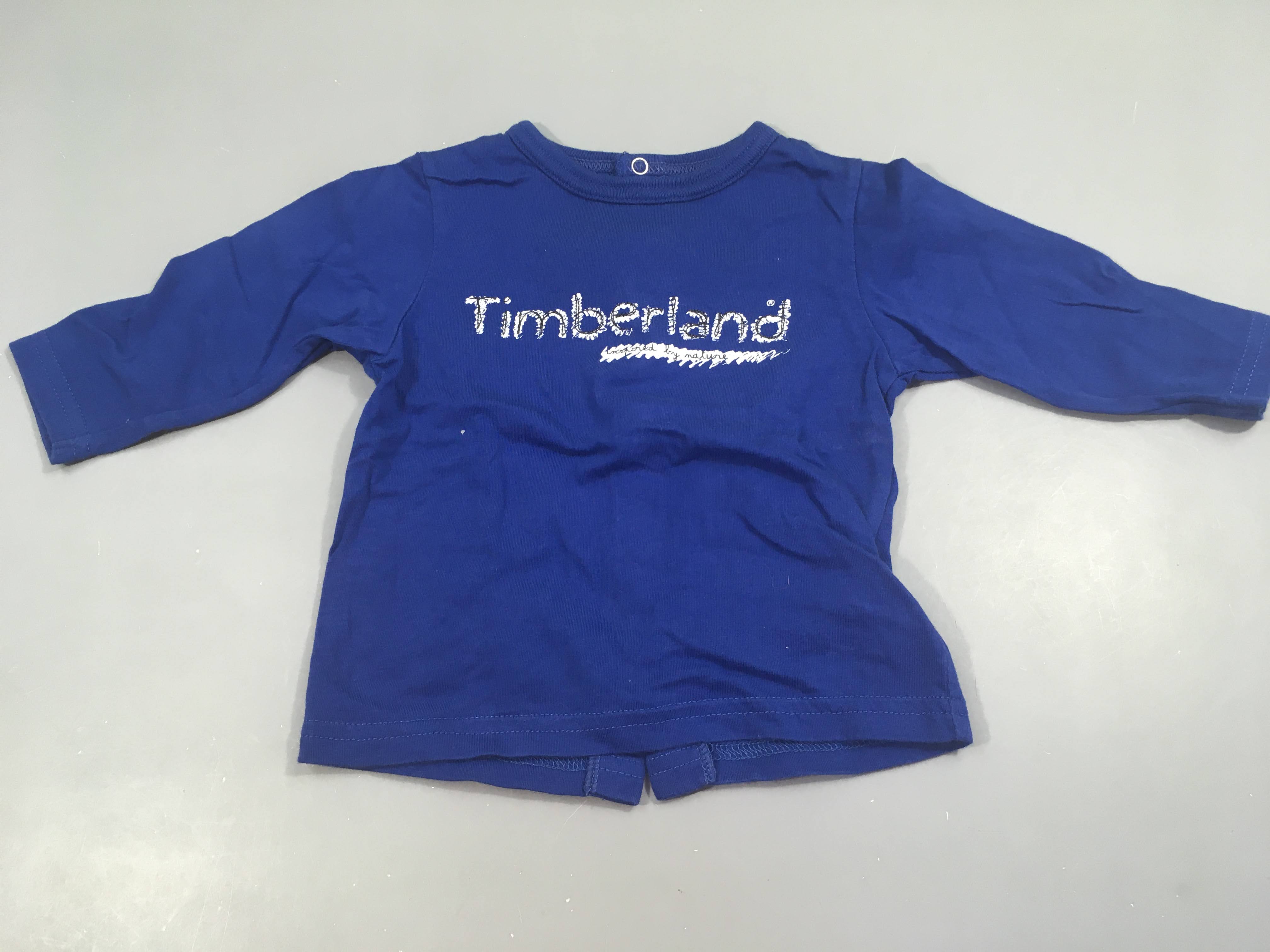 T-shirt m.l pressions dans le dos Bleu vif