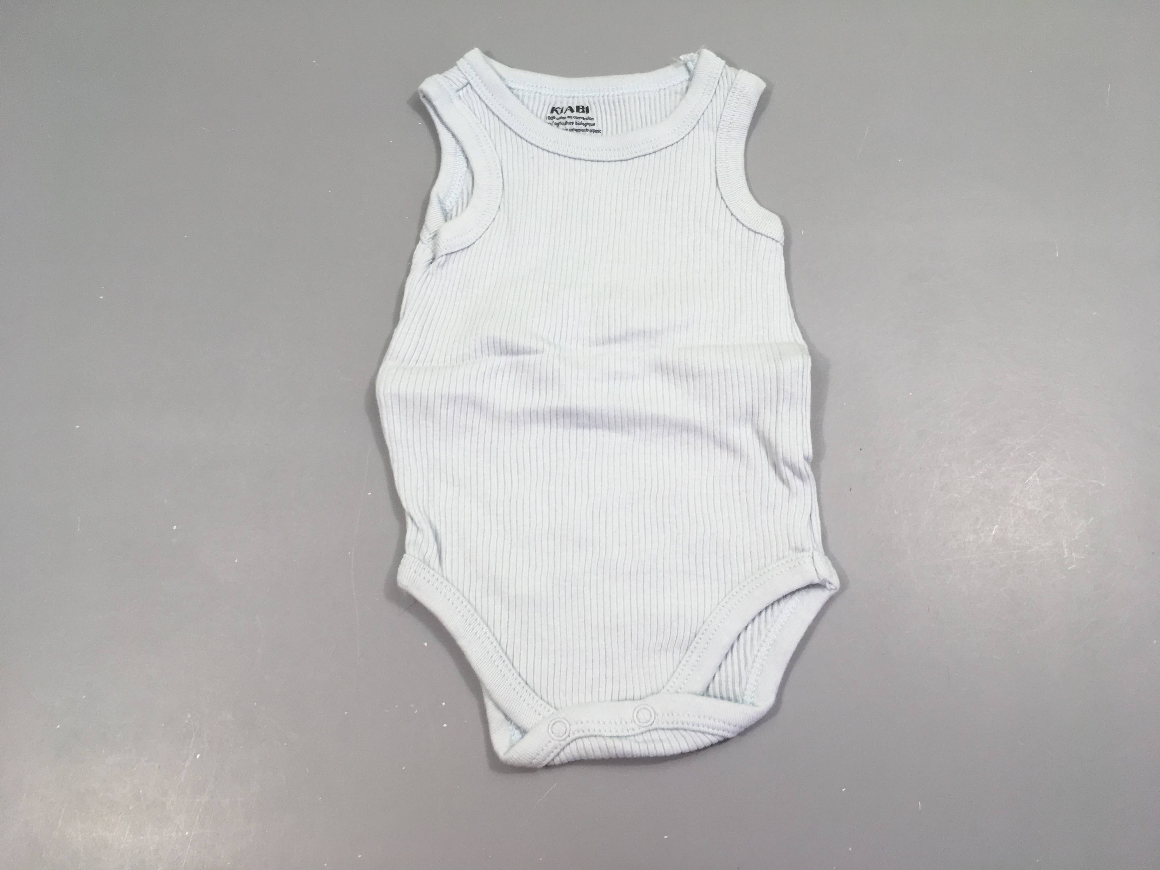 Body s.m cotelé bleu clair