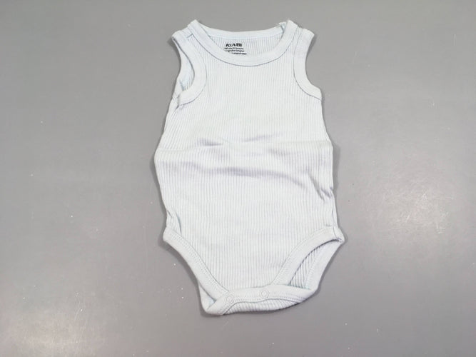 Body s.m cotelé bleu clair, moins cher chez Petit Kiwi
