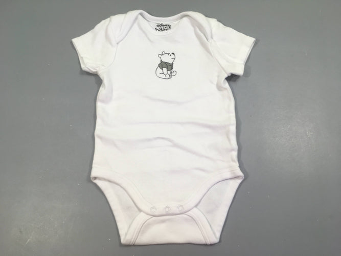 Body m.c blanc motif Winnie l'ourson, moins cher chez Petit Kiwi