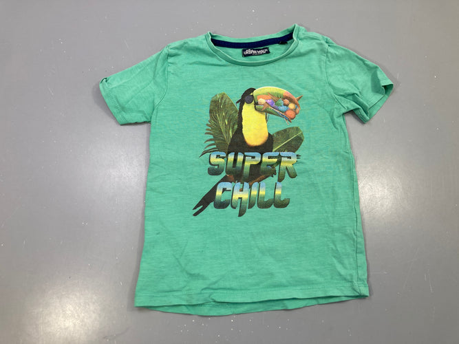 T-shirt m.c vert toucan, Super Chill, URobean Wave, moins cher chez Petit Kiwi