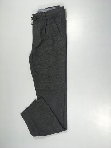 Pantalon Carrot chino gris carreaux, moins cher chez Petit Kiwi