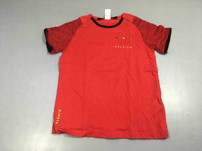 T-shirt m.c de sport rouge Belgium, moins cher chez Petit Kiwi