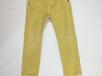 Pantalon velours côtelé jaune